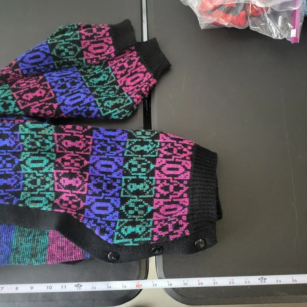 Deadstock Vintage Melange Kids Cardigan Sweater Large NWT‎ Retro Grandpa Fall
